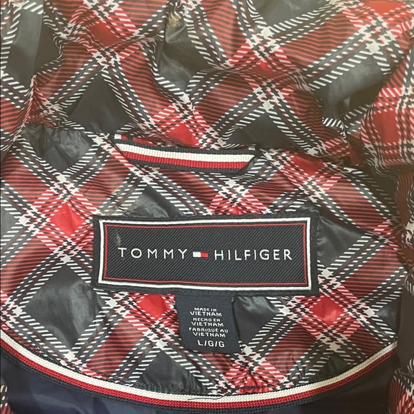 Tommy Hilfiger Red and Black Plaid Women's Vest - Picture 2 of 8